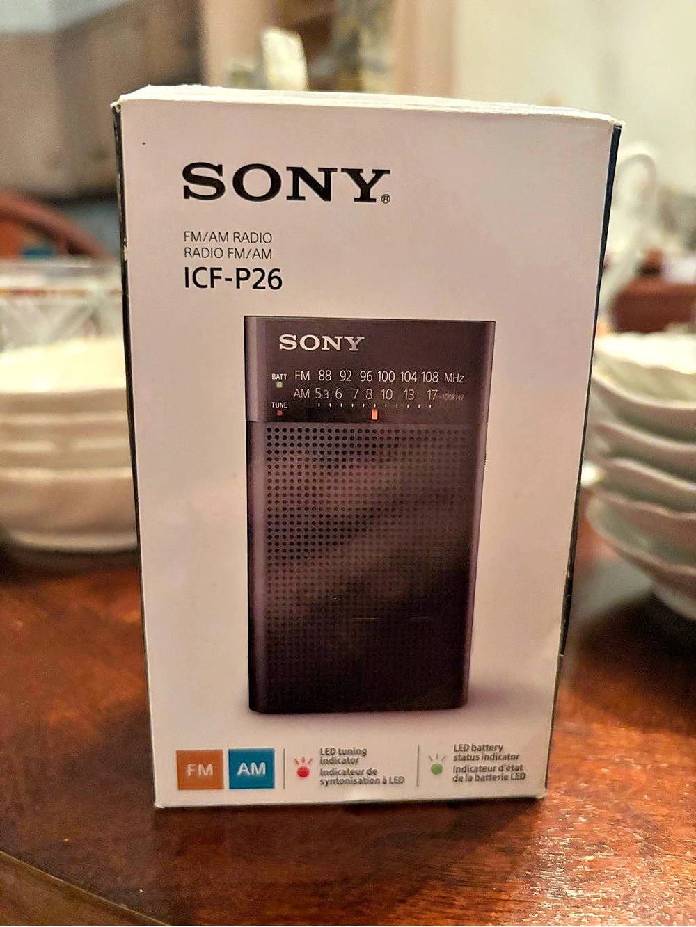 Sony ICF-P26 FM/AM Portable Radio New in Box